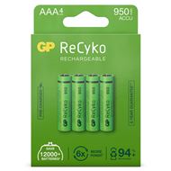 GP ReCyko AAA 950mAh 4 stuks Oplaadbare NiMH Batterij