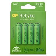 GP ReCyko AA 1300mAh 4 stuks Oplaadbare NiMH Batterij