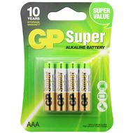 GP Super Alkaline AAA Baterijen 4 stuks