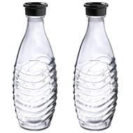Sodastream glazen literfles A2  1047200310 doorzichtig met zwarte dop