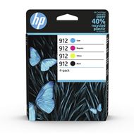 HP Cartridge 912 4-pack ± 300 pagina's (zwart), ± 315 pagina's (kleur)