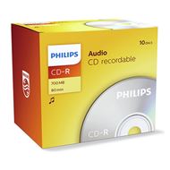 Philips Cd-R 700Mb Audio Jewel Case 10 Stuks