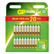 GP AAA Super Alkaline Batterij 20 Stuks