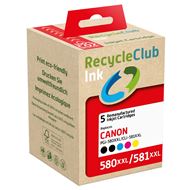 RecycleClub Cartridge compatible met Canon PG580XXL/PG581XXL Multipack