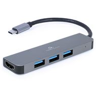 Cablexpert 2 in 1 Multipoort Adapter USB-C -> HDMI, 3x USB-A 3.2