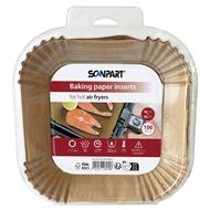 Scanpart Airfryer bakpapier 16x16 cm 100stuks