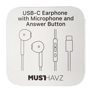 Musthavz earphone USB-C Wit