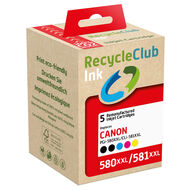 RecycleClub Cartridge compatible met Canon PG580XXL/PG581XXL Multipack
