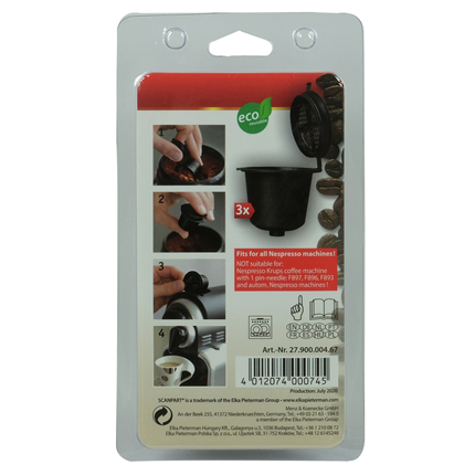 Scanpart Coffeeduck A3 zwart geschikt voor Nespresso