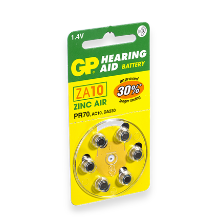 GP hoorapparaat accu ZA10