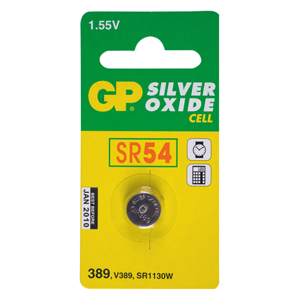 GP SR54 Knoopcel Zilveroxide Batterij