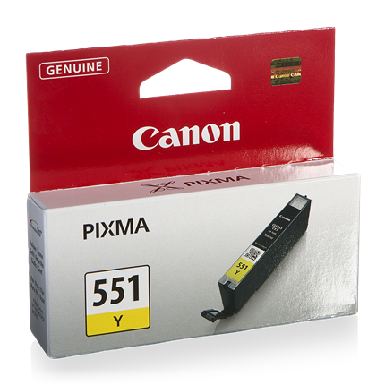 Canon Cartridge CLI-551Y Yellow ± 344 pagina's
