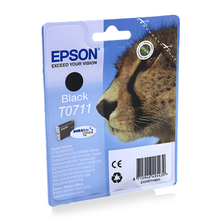 Epson Cartridge T0711 Zwart