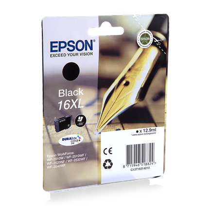 Image of Epson Cartridge 16 XL (T1631) Zwart 8715946624983