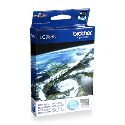 Brother LC985 Cyan ± 260 pagina's