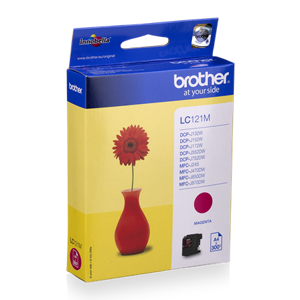 Brother LC121 Magenta ± 300 pagina's