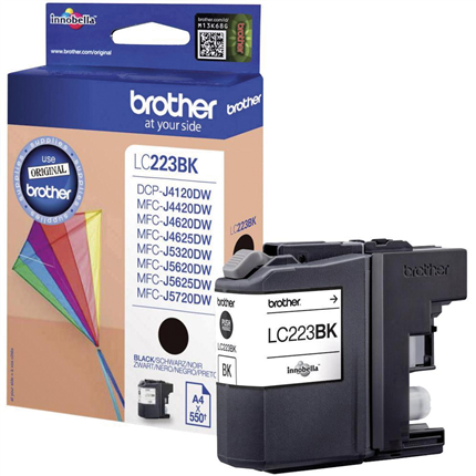 Brother LC223 Black ± 550 pagina's