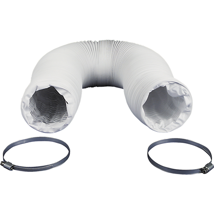 luchtafvoerslang PVC 100mm 3.0m wit