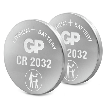 GP CR2032 2 stuks Knoopcel Lithium Batterij