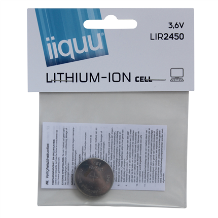 IIQUU LIR2450 Knoopcel Lithium