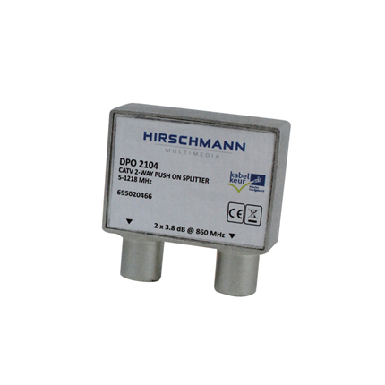 Hirschmann Iec Opsteek Splitter Tv 9.5(F)-2X9.5(M)