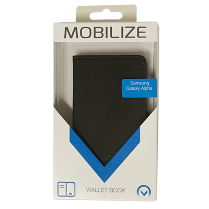Mobilize Bookcase Wallet Leder Samsung Alpha