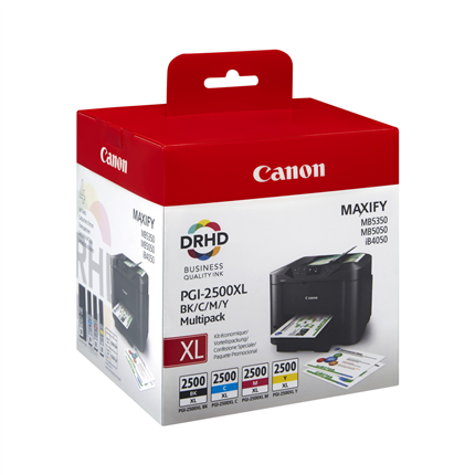 Canon Cartridge Pgi2500 Xl Multi Pack ± 1755 pagina's (kleur), ± 2500 pagina's (zwart)
