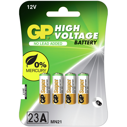GP 23A  4 stuks Alkaline Batterij