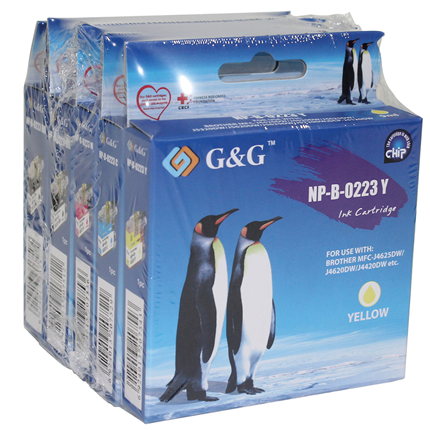 G&G Cartridge compatible met Brother LC-223 Multipack