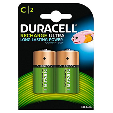 Image of Duracell C 2200 Mah 2 stuks Oplaadbare NiMH Batterij 5000394055988