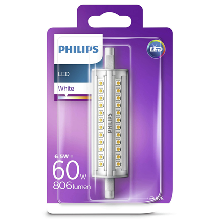 Philips Led Lamp R7S 118mm 6,5W 806lm Staaf - Plusline ...