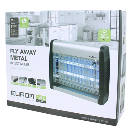 Adviseur Gemoedsrust Voordracht Eurom Insectenlamp Fly Away Metal 16 | Bestel bij Handyman