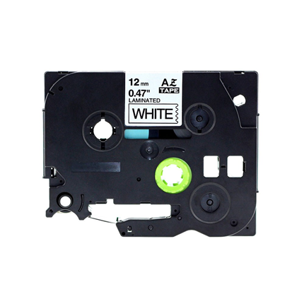 Brother Alternatief Label Tape Zwart op Wit 12mm TZ-231