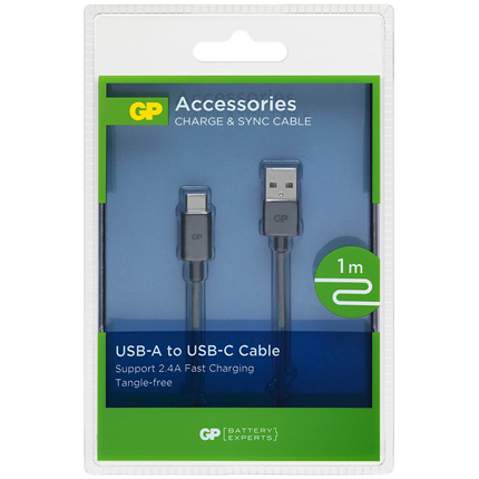 GP Laad + Datakabel USB-A(M) - USB-C(M) CB17 1m