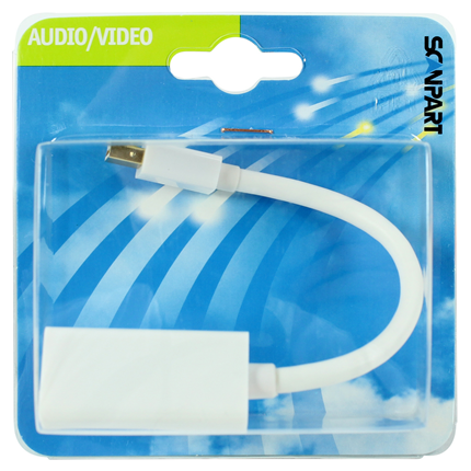Scanpart Adapter Kabel Mini DisplayPort (M) - HDMI (F) Wit