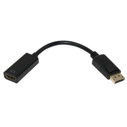Scanpart Adapter Kabel DisplayPort (M) - HDMI (F) Zwart