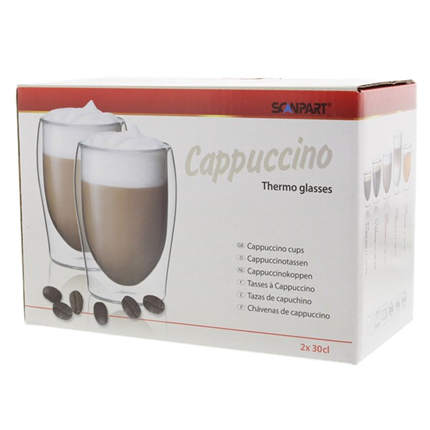 Scanpart cappuccino thermoglazen 2 stuks