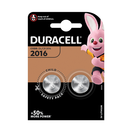 Image of Duracell 2016 knoopcel lithium batterij 2 stuks 5000394203884