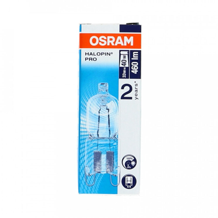 Osram halogeenlamp G9 33W 220V halopin ES  2700K (warm white)