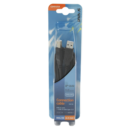 Scanpart USB Kabel 2.0 A(M)-B(M) 2m
