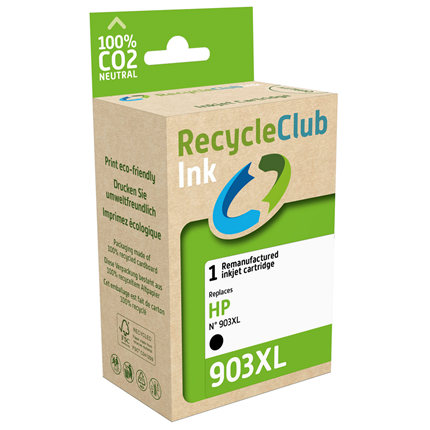 Recycle Club Cartridge compatible met HP 903 XL Zwart