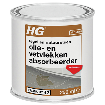 HG Olie- & vetvlekken absorbeerder voor natuursteen (HG product 42)
