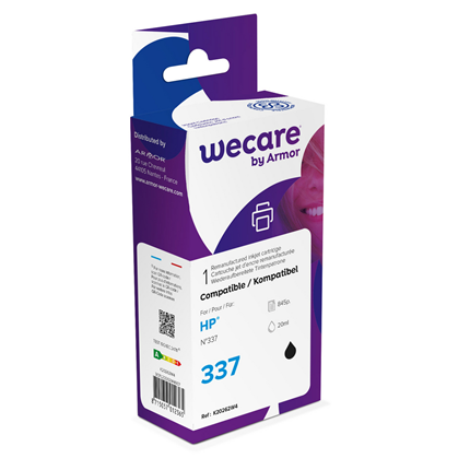 weCare Cartridge compatible met HP 337 Zwart