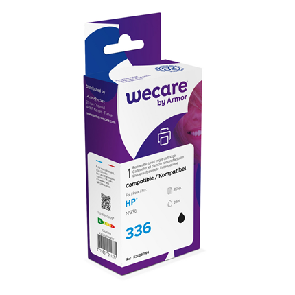 weCare Cartridge compatible met HP 336 Zwart