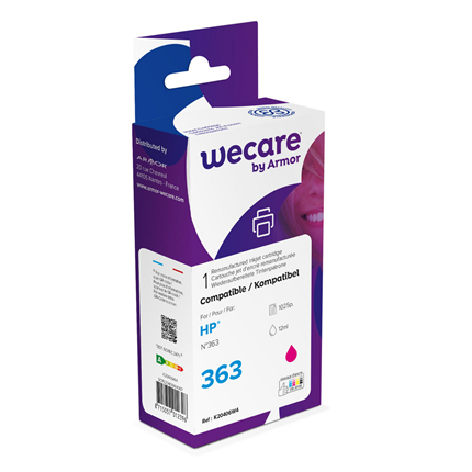 weCare Cartridge compatible met HP 363 Rood