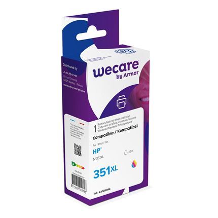 weCare Cartridge compatible met HP 351XL Zwart