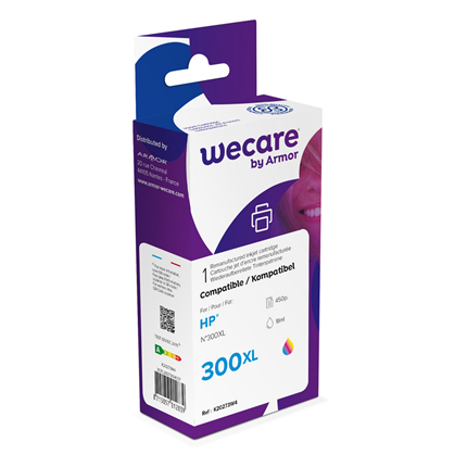 weCare Cartridge compatible met HP 300 XL Tricolor ± 450 pagina's