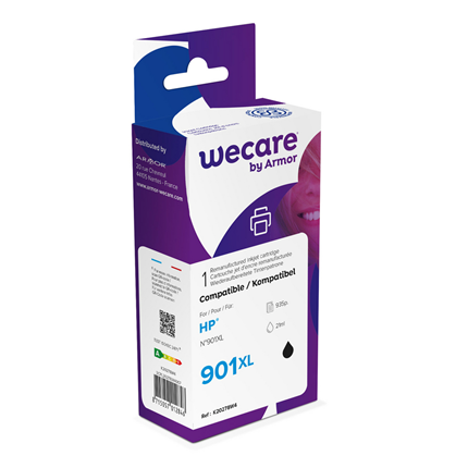 weCare Cartridge compatible met HP 901 XL Zwart