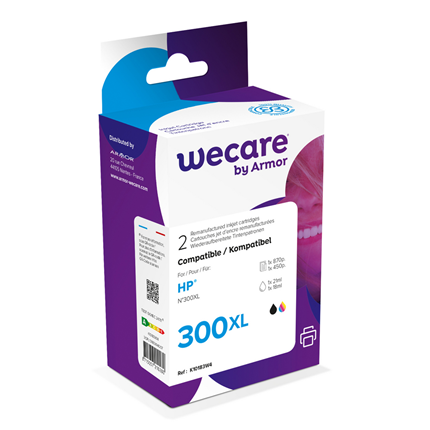 WeCare Cartridge compatible met HP 300 XL Multipack