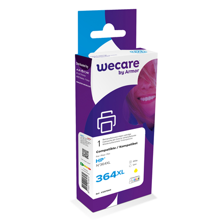 WeCare Cartridge compatible met HP 364 XL Geel